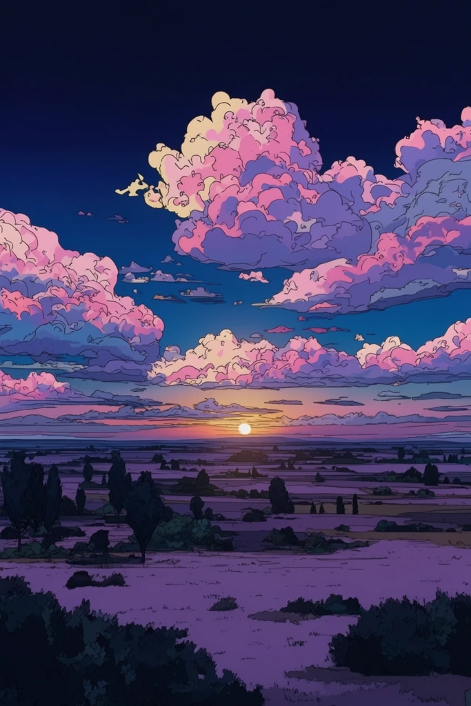 Nostalgic Twilight Surrealism style AI image example 2