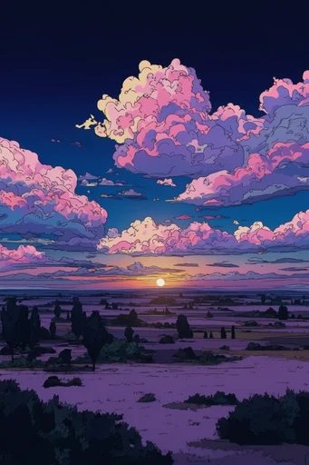 Nostalgic Twilight Surrealism style reference image — twilight color palette