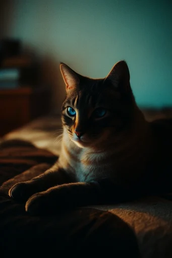 Cinematic Amber Twilight style reference image — retro 35mm aesthetic