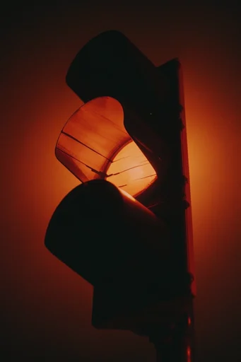 Crimson Silhouette Noir style reference image — minimalist composition