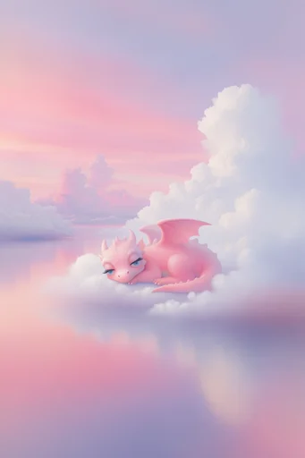 Ethereal Pastel Surrealism style reference image — minimalist dreamscape