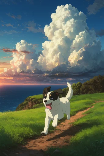 Luminous Anime Horizon style reference image — nostalgic atmosphere