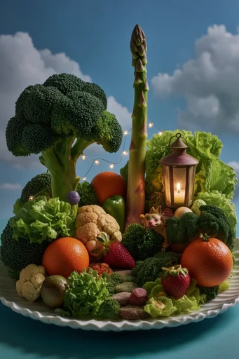 Surreal Glossy Botanical style reference image — hyper-glossy texture