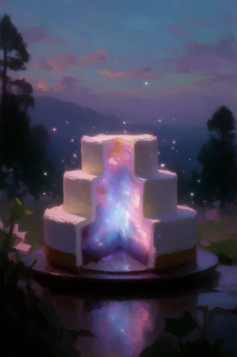 Luminous Cosmic Nocturnes style reference image — ethereal lighting