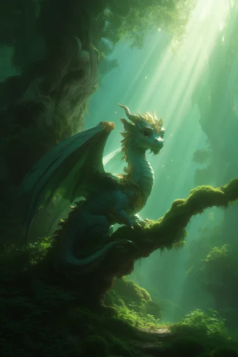 Ethereal Woodland Reverie style reference image — painterly woodland landscape