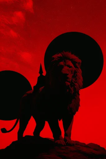 Crimson Noir Surrealism style AI image example 3