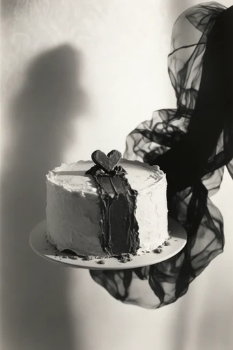 Ethereal Monochrome Silhouette style reference image — sculptural form