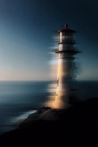 Surreal Digital Deformation style reference image — temporal displacement