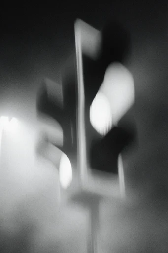 Ethereal Monochrome Noir style reference image — chiaroscuro