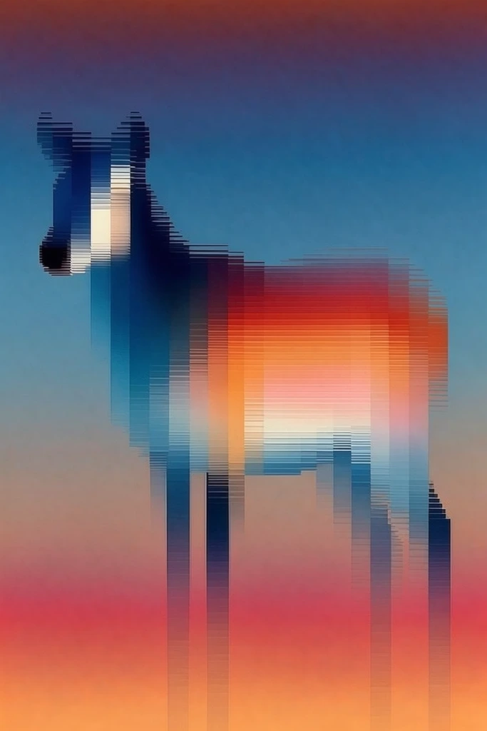 Luminous Glitch Spectrum style AI image example 3