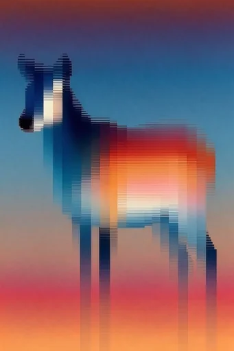 Luminous Glitch Spectrum style reference image — spectral gradients