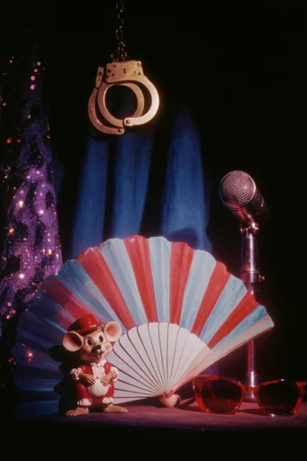 Luminous Retro Disco style reference image — dramatic stage lighting