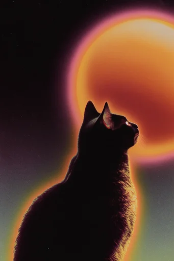 Nostalgic Cosmic Surrealism style reference image — desolate landscape