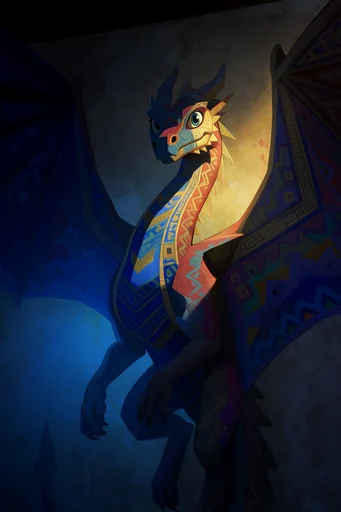 Cozy Cinematic Noir style reference image — deep cool blue shadows
