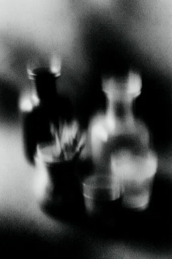 Spectral Analog Noir style reference image — high contrast monochrome
