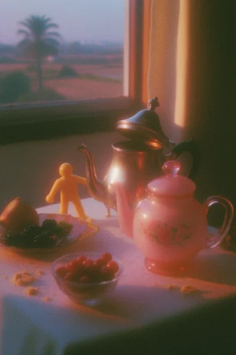 Nostalgic Sun-Drenched Analog style reference image — 35mm analog film photography