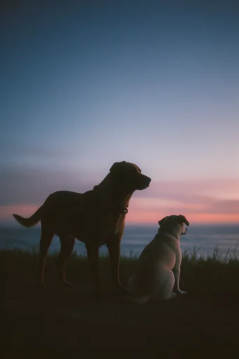 Nostalgic Twilight Solitude style reference image — lo-fi analog photography