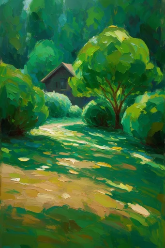 Luminous Impasto Dreamscapes style AI image example 4