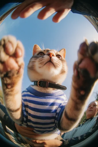 Dynamic Fisheye Perspective style reference image — high-contrast sunlight