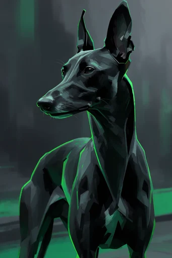 Chiaroscuro Jungle Noir style reference image — textured digital brushstrokes