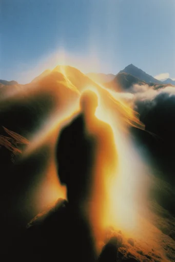 Spectral Thermal Noir style reference image — surreal light leak