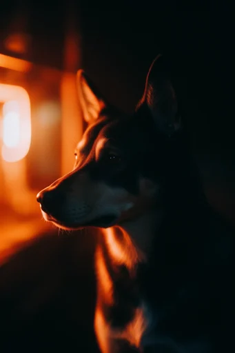 Cinematic Amber Nocturne style reference image — analog film aesthetic