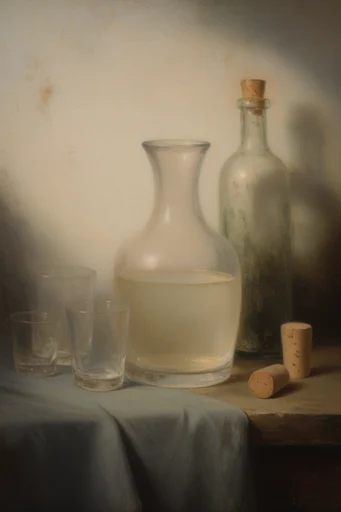Timeless Sepia Allegory style reference image — sepia and ochre palette