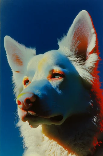Tactile Retro Surrealism style reference image — extreme close-up