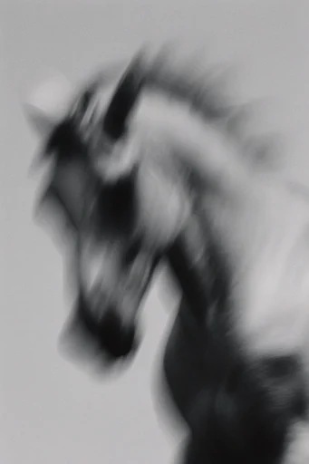 Ethereal Kinetic Monochrome style reference image — ghostly silhouettes