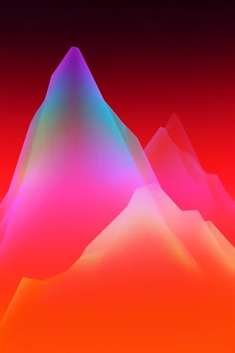Luminous Chromatic Morphism style reference image — fluid chromatic gradients