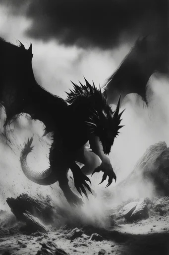 Monochrome Liminal Noir style reference image — stark minimalist silhouettes