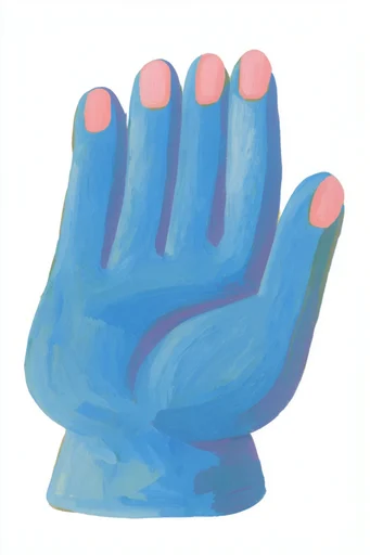 Textured Whimsical Fauvism style reference image — graphic black outlines
