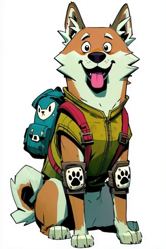Vibrant Webcomic Character Art style reference image — clean digital line art