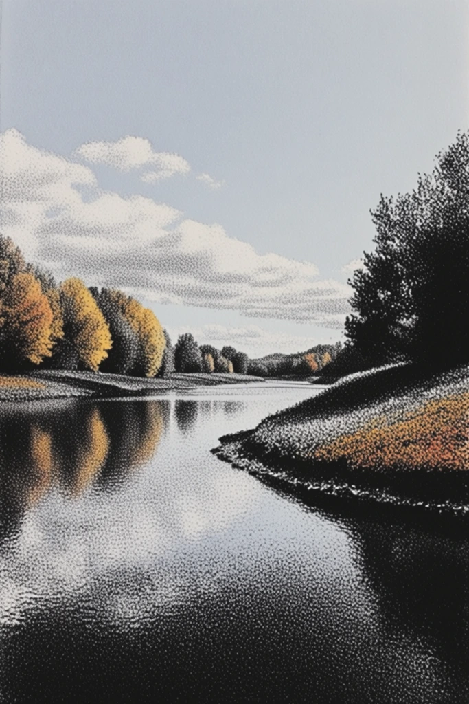 Monochrome Chiaroscuro Realism style AI image example 2