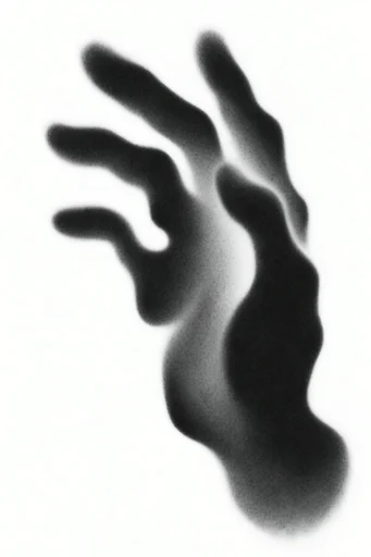 Ethereal Monochrome Minimalism style reference image — ink wash dispersion