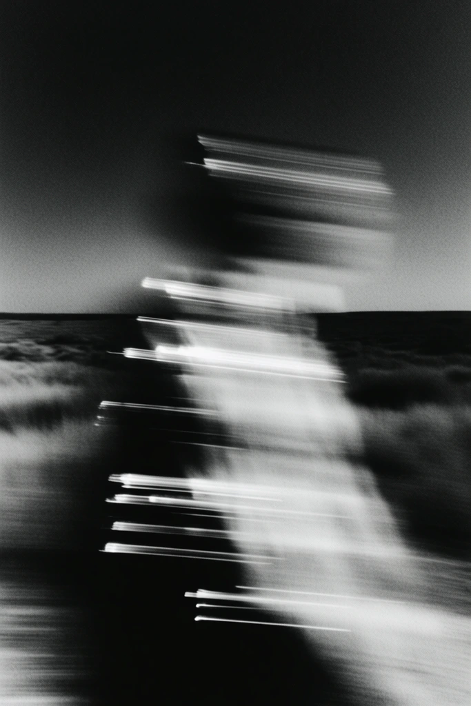 Kinetic Spectral Monochrome style AI image example 2