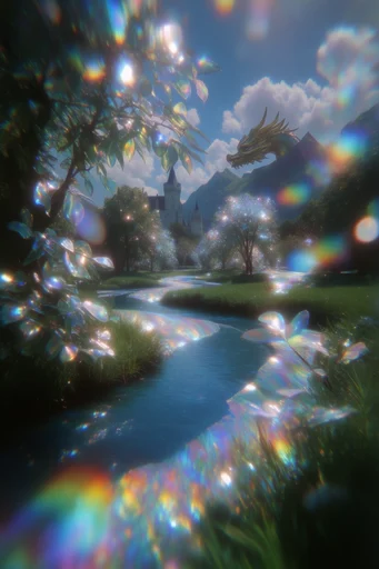 Luminous Prismatic Solarpunk style AI image example 2