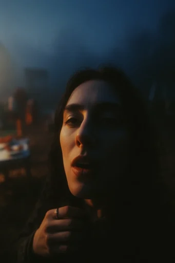 Cinematic Amber Noir moodboard — generate AI images in this style