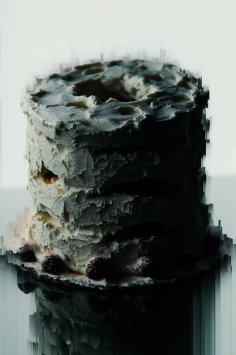 Algorithmic Digital Decay style reference image — chiaroscuro lighting