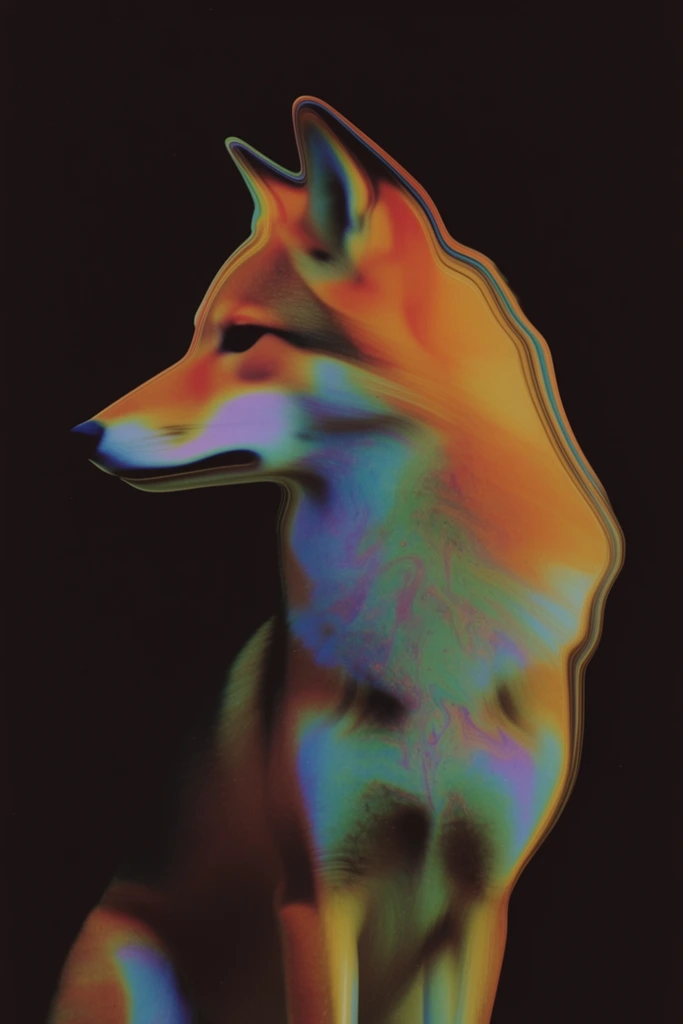 Analog Thermal Distortion style AI image example 3