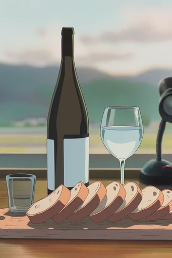 Luminous Nostalgic Anime style reference image — slice of life