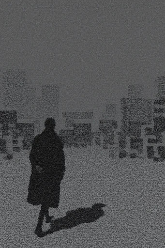 Luminous Pointillist Noir style reference image — stippling art