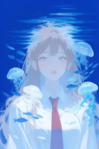Luminous Azure Dreamscape style reference image — ethereal soft glow