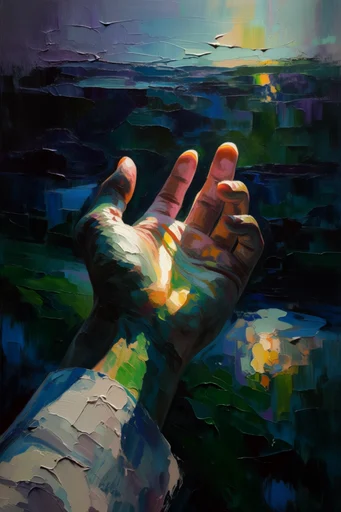 Textured Impressionist Atmosphere style reference image — expressive brushstrokes