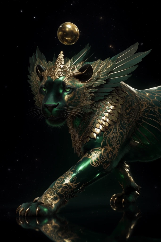 Celestial Alchemical Opulence style AI image example 3