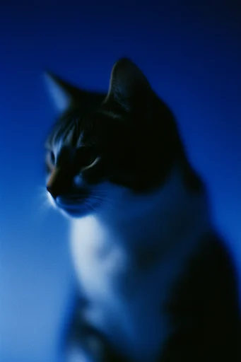 Ethereal Cobalt Noir style reference image — cinematic moody lighting