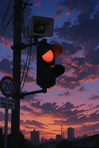 Luminous Twilight Nostalgia style reference image — golden hour sunset