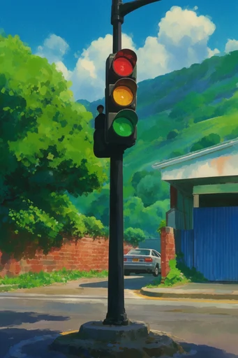 Luminous Pastoral Fantasy style reference image — vibrant pastoral landscape