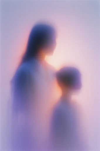 Luminous Ethereal Mist style reference image — backlit halo
