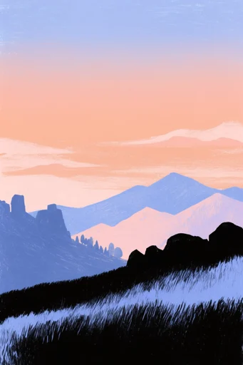 Textured Silhouette Minimalism style reference image — minimalist silhouette